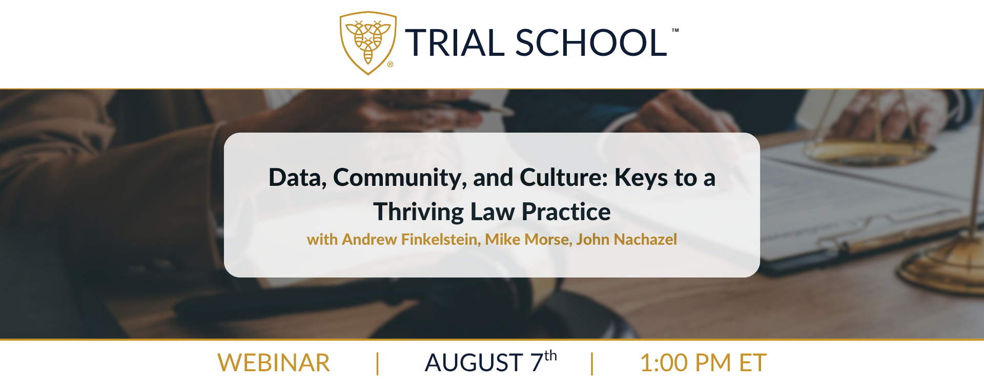 Data, Community, and Culture: Keys to a Thriving Law Practice